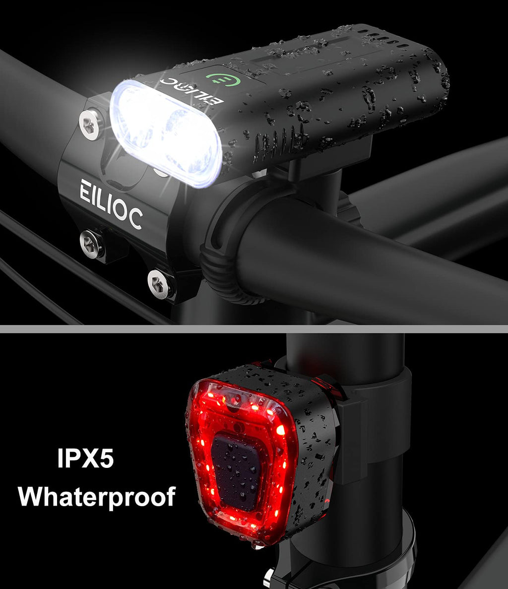 Rechargeable Bike Light Set