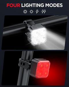 Rechargeable Bike Light Set