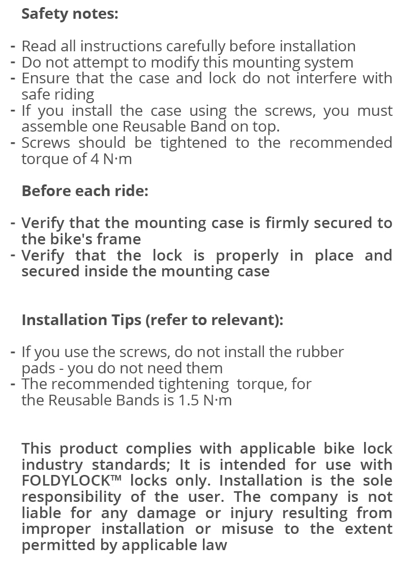 Folding Bike Lock