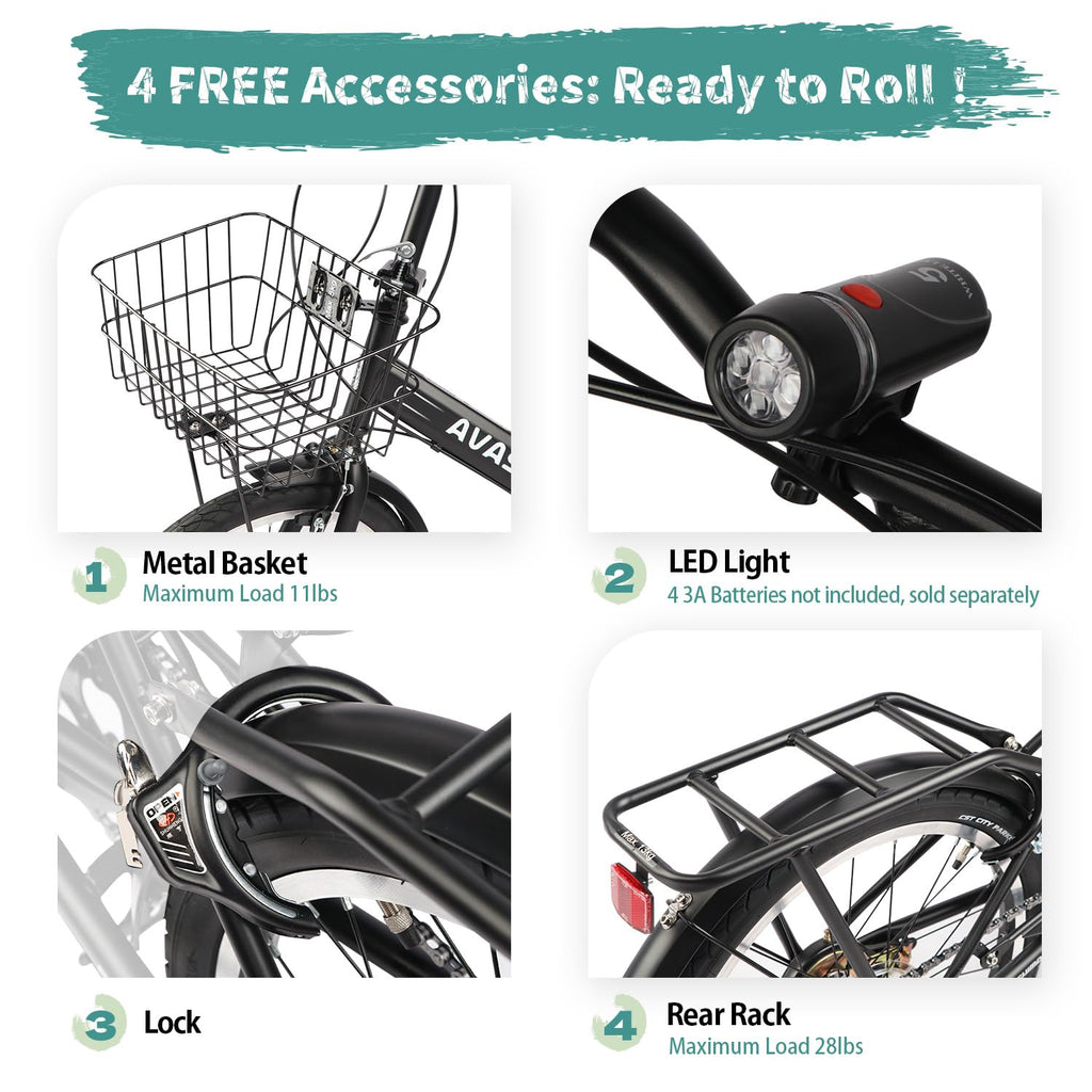 7-Speed Folding Bike