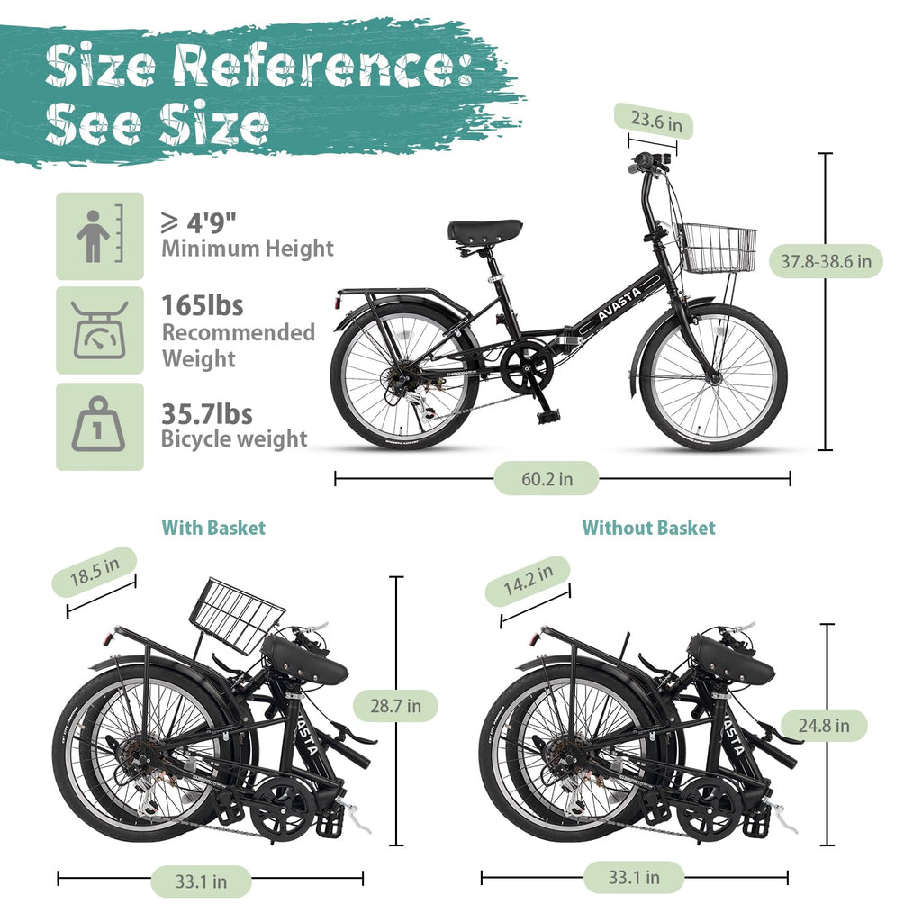 7-Speed Folding Bike