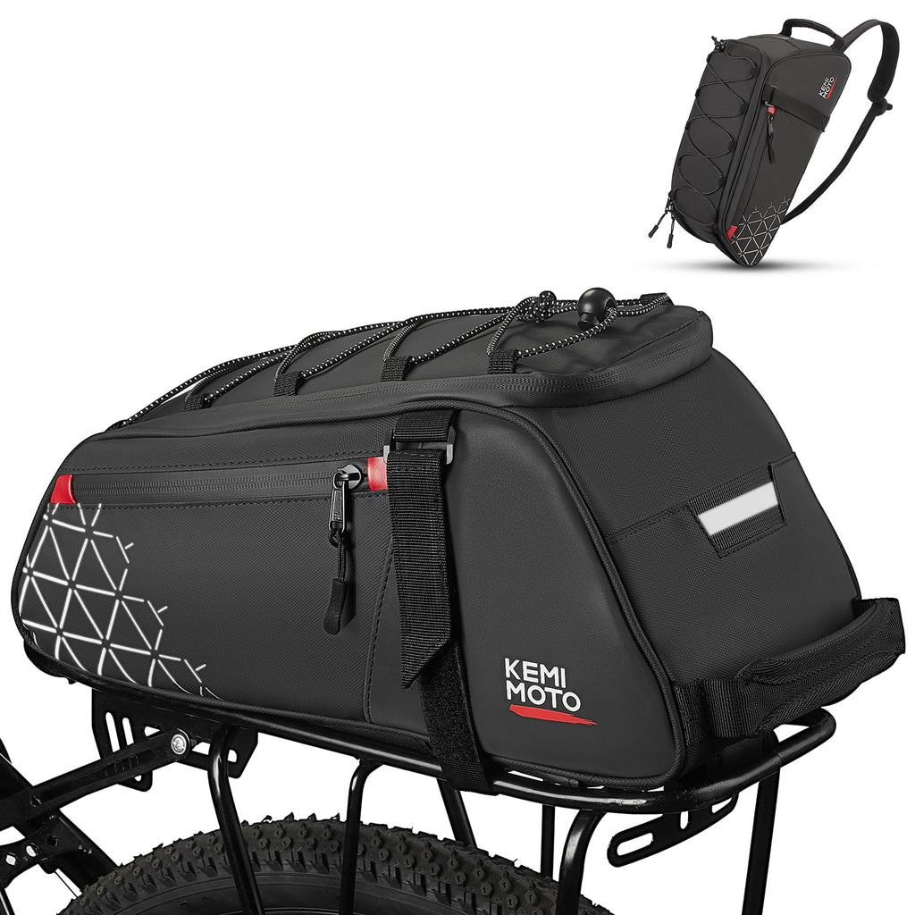 KEMIMOTO Bike Bag Rear Rack Bag Bicycle Trunk Bag