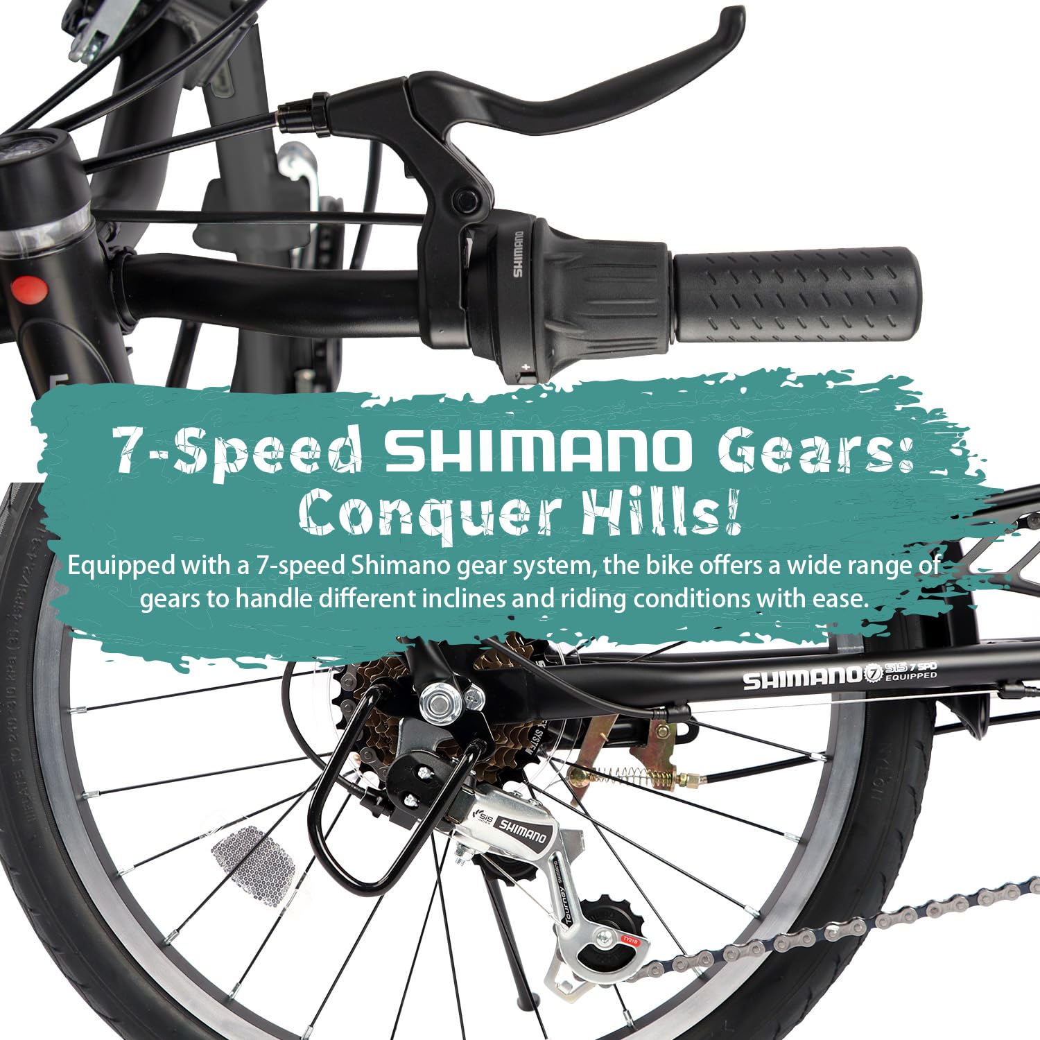 7-Speed Folding Bike