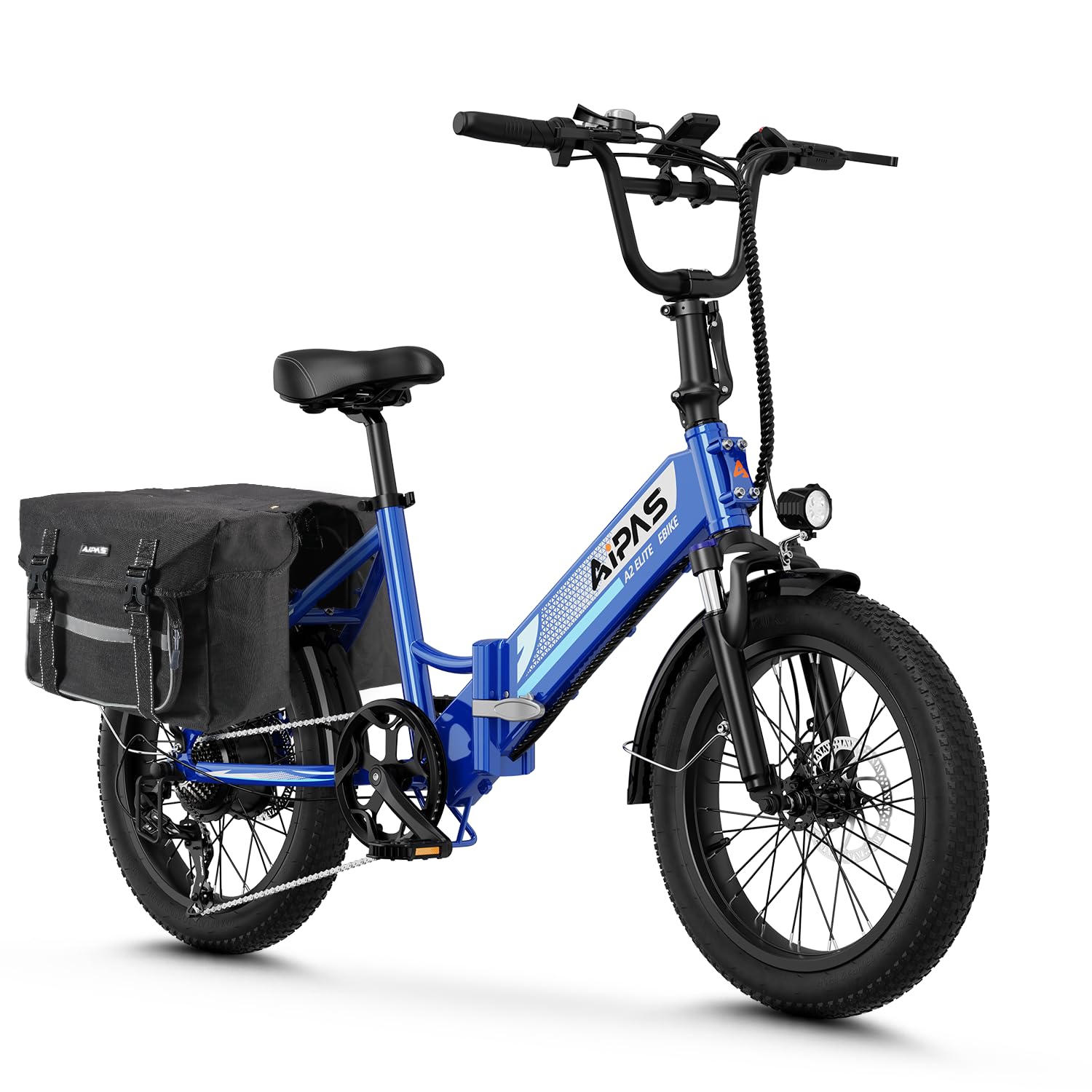 Aipas A2 Folding Electric Bike for Adults, 20" Fat Tire Commuter Ebike