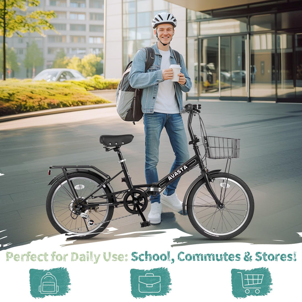 7-Speed Folding Bike