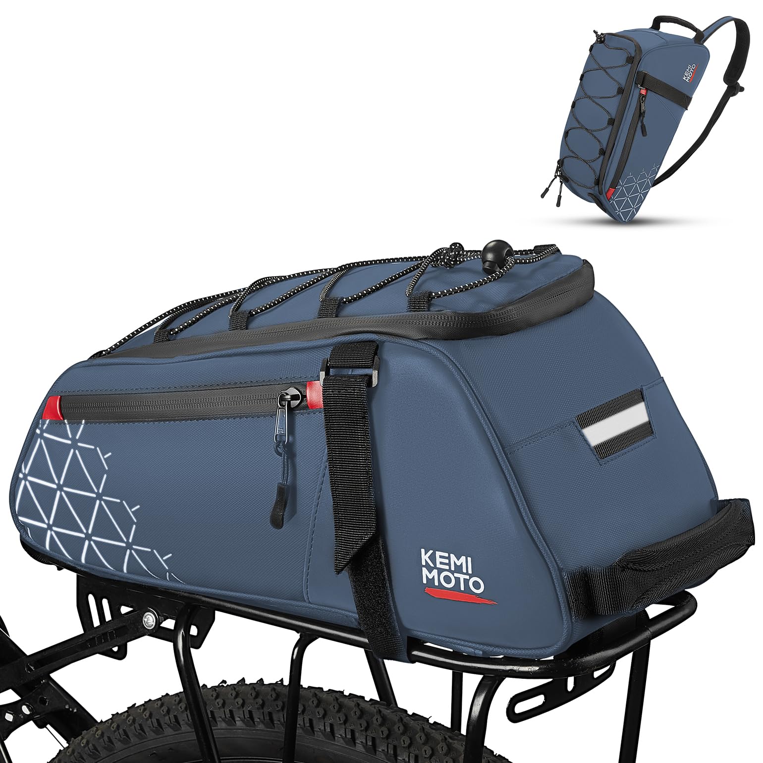 KEMIMOTO Bike Bag Rear Rack Bag Bicycle Trunk Bag