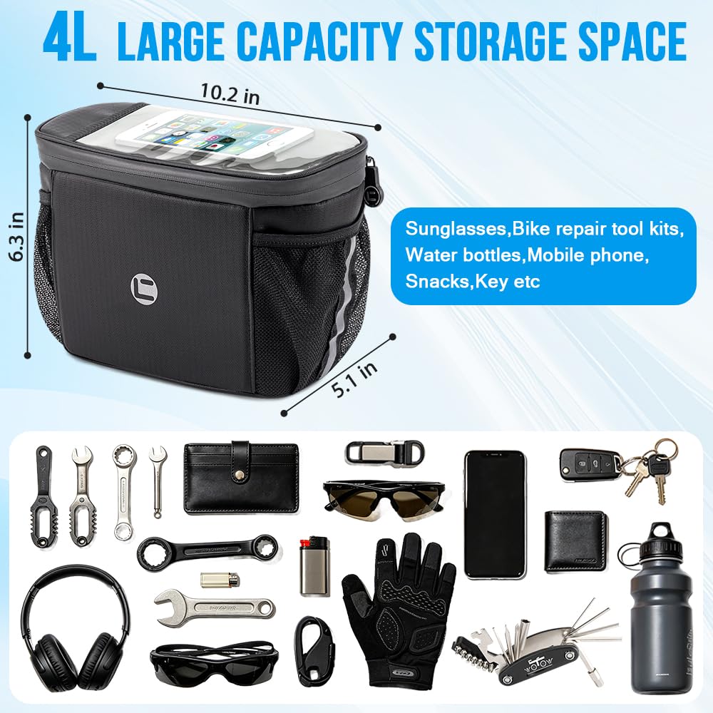 Insulated Bike Handlebar Bag