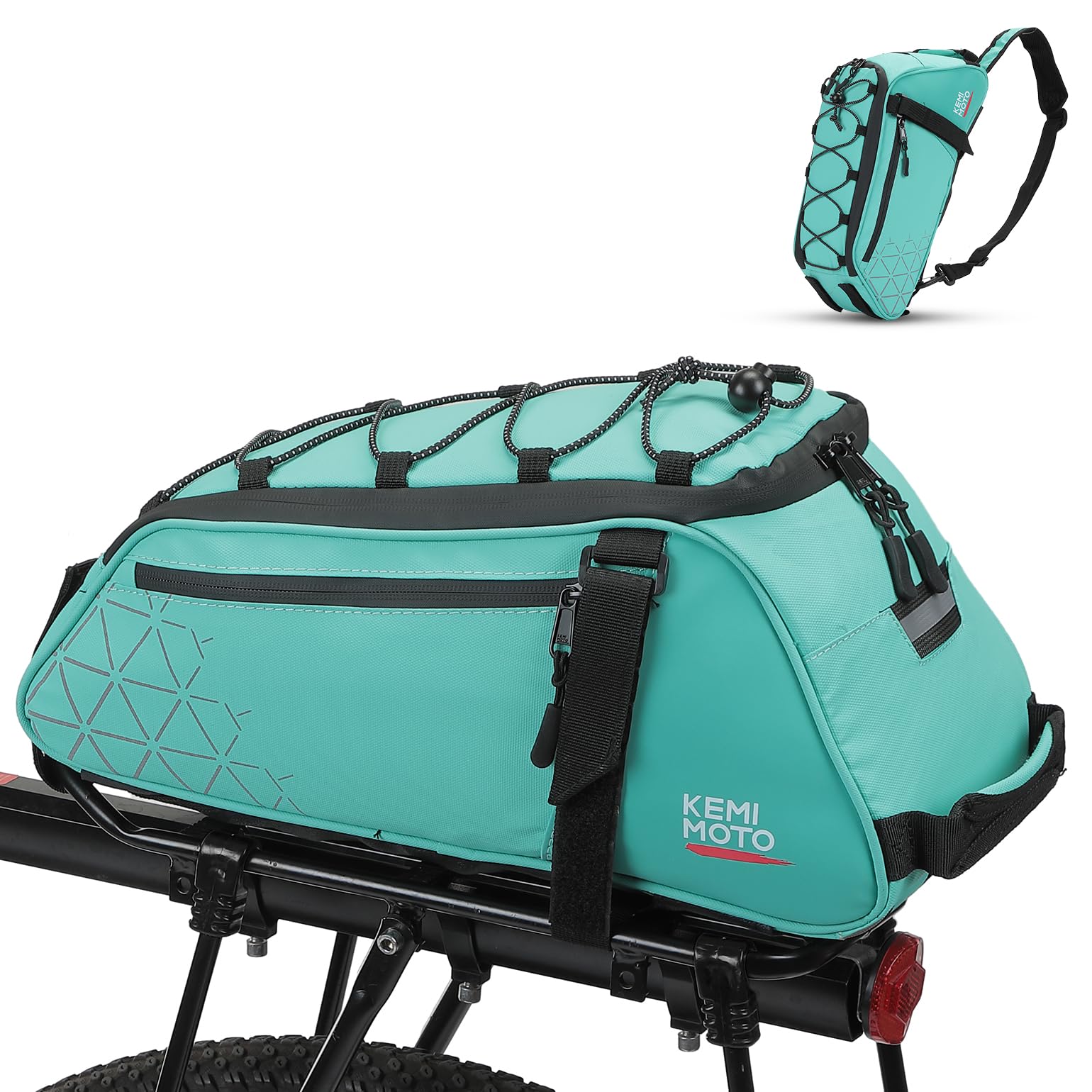 KEMIMOTO Bike Bag Rear Rack Bag Bicycle Trunk Bag