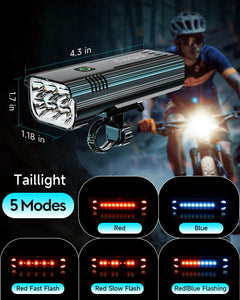 Rechargeable Bike Light Set
