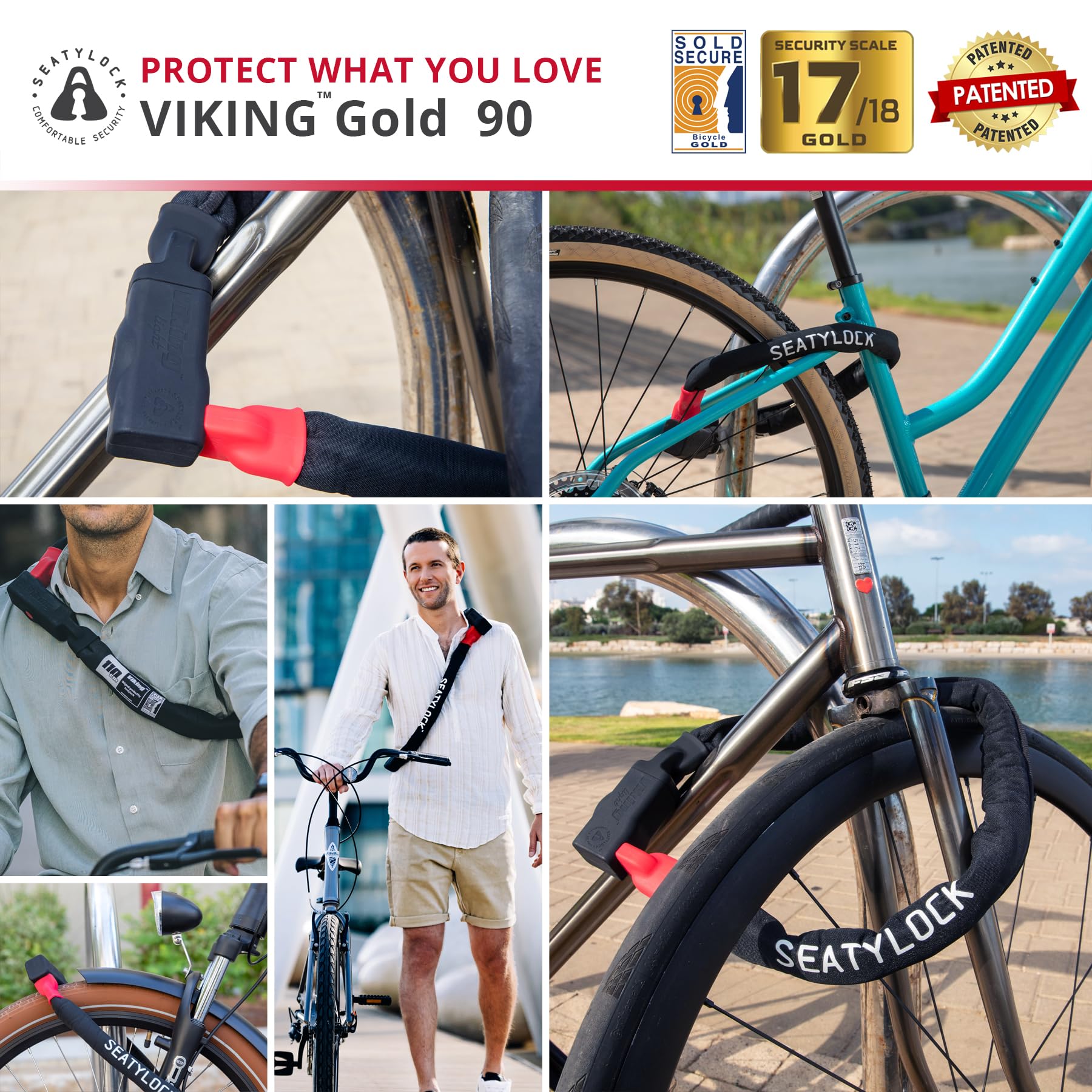 Heavy Duty Bike Chain Lock