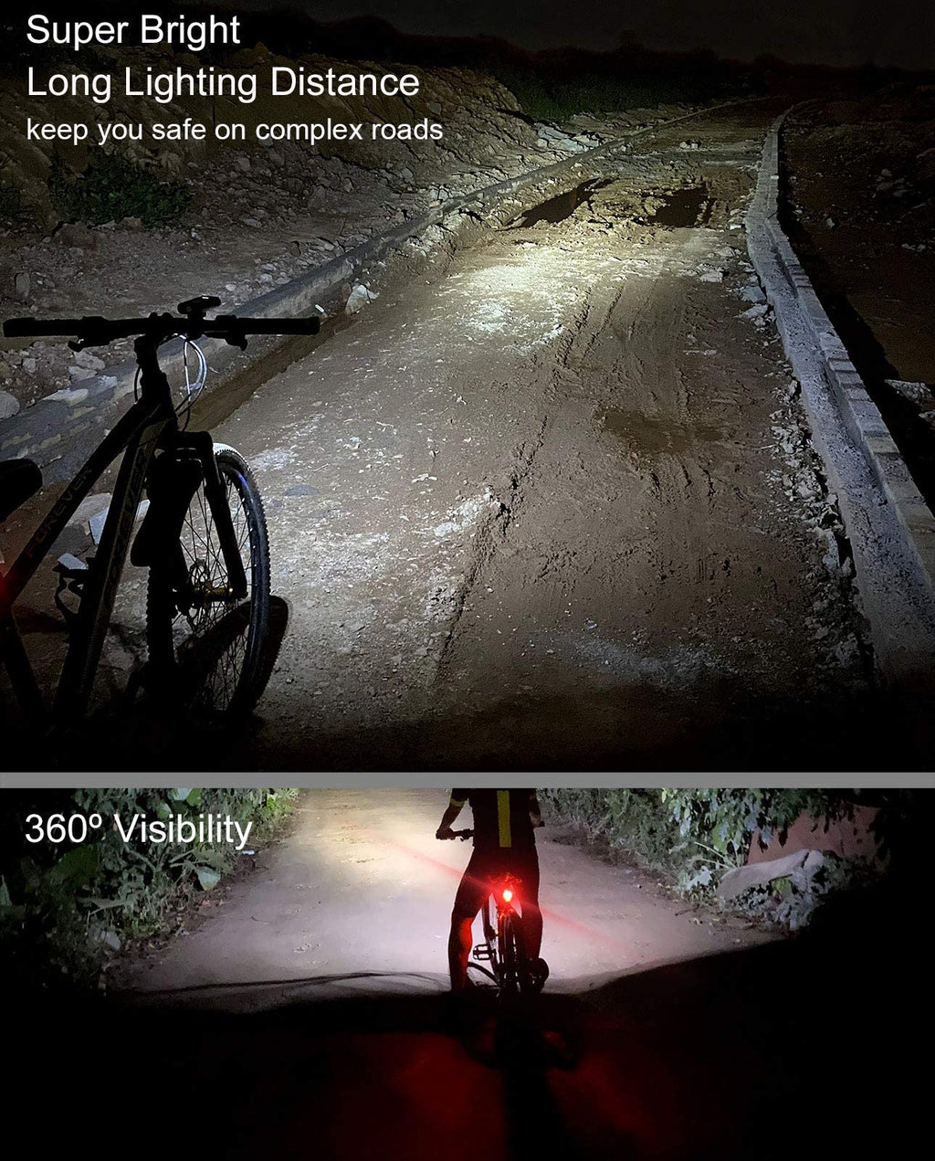 Rechargeable Bike Light Set