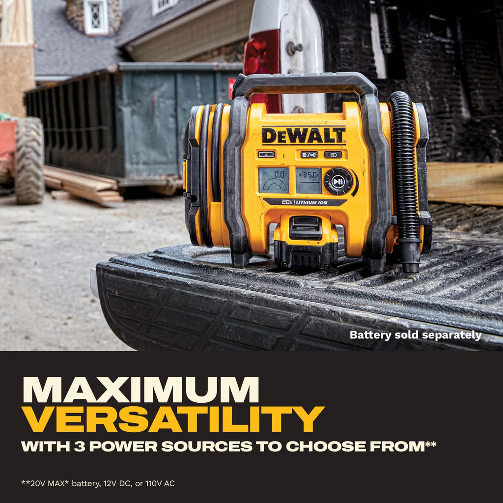 DEWALT 20V MAX* Cordless Tire Inflator