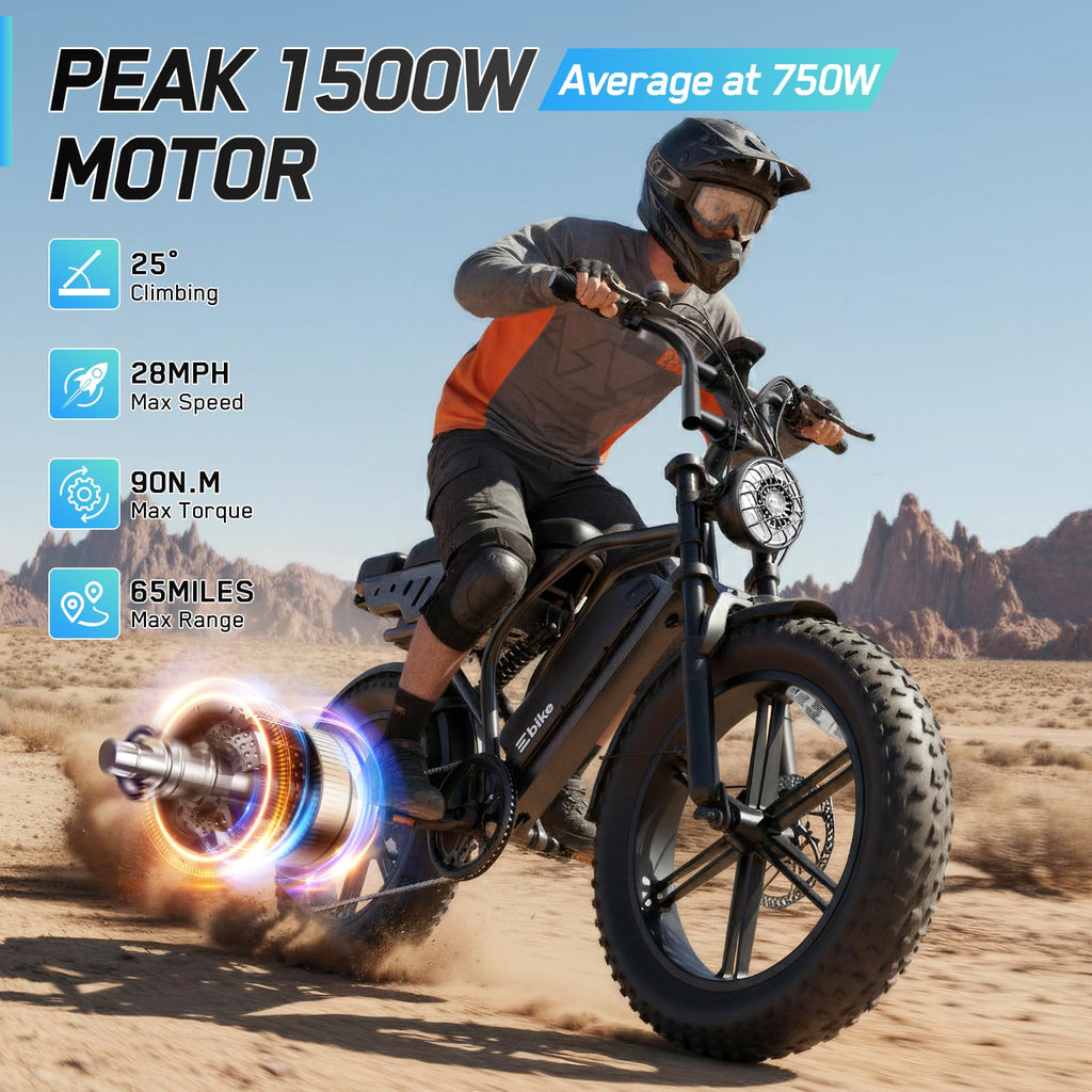 Retro Fat Tire Electric Bike
