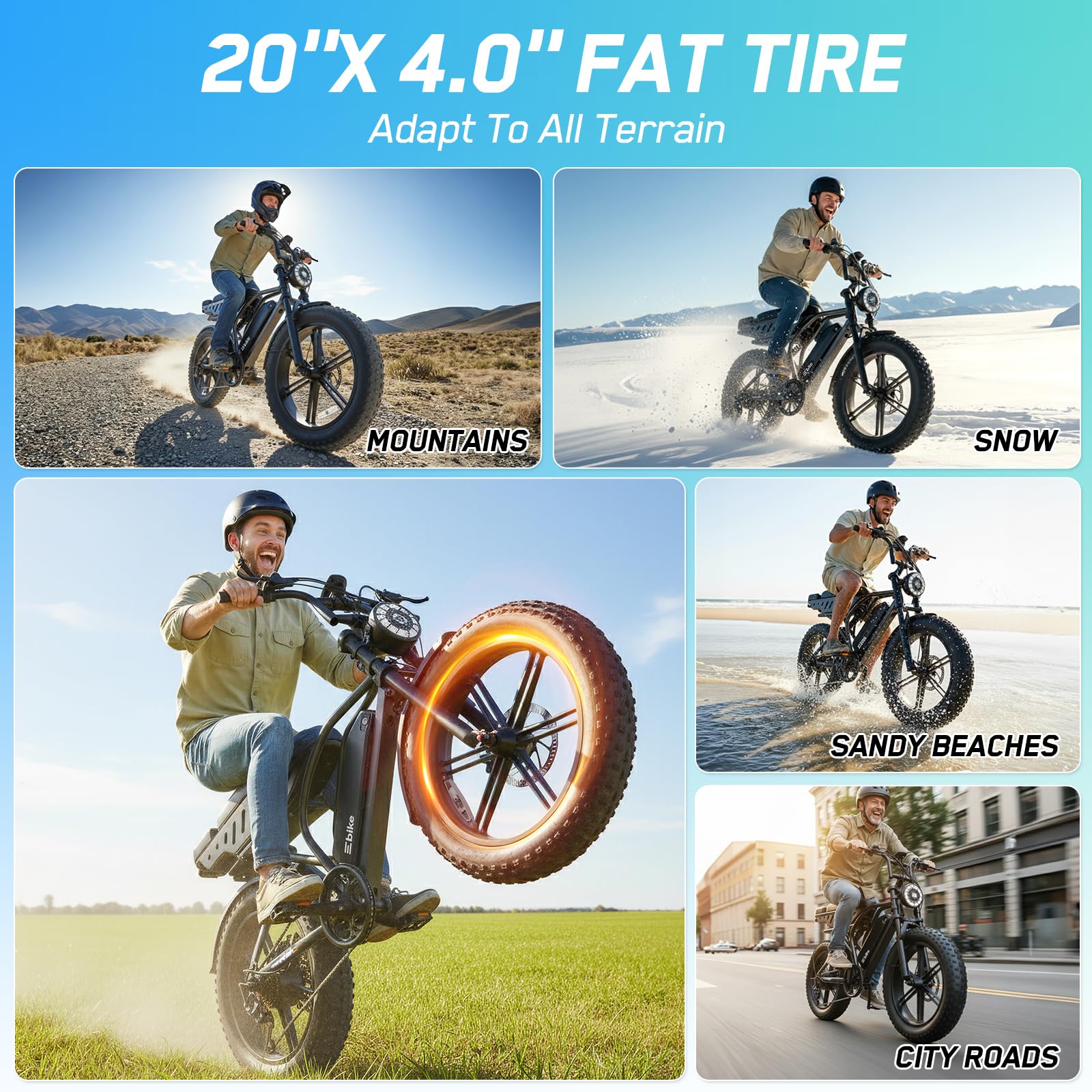 Retro Fat Tire Electric Bike