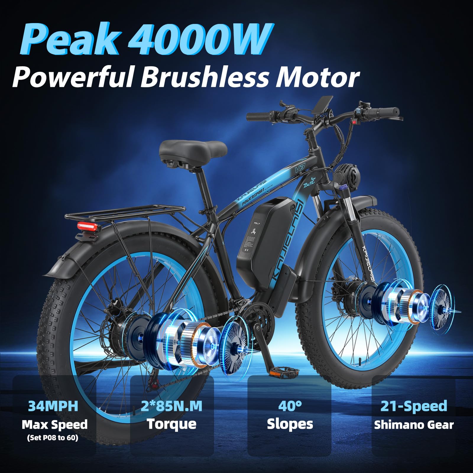 AWD Fat Tire Electric Bike