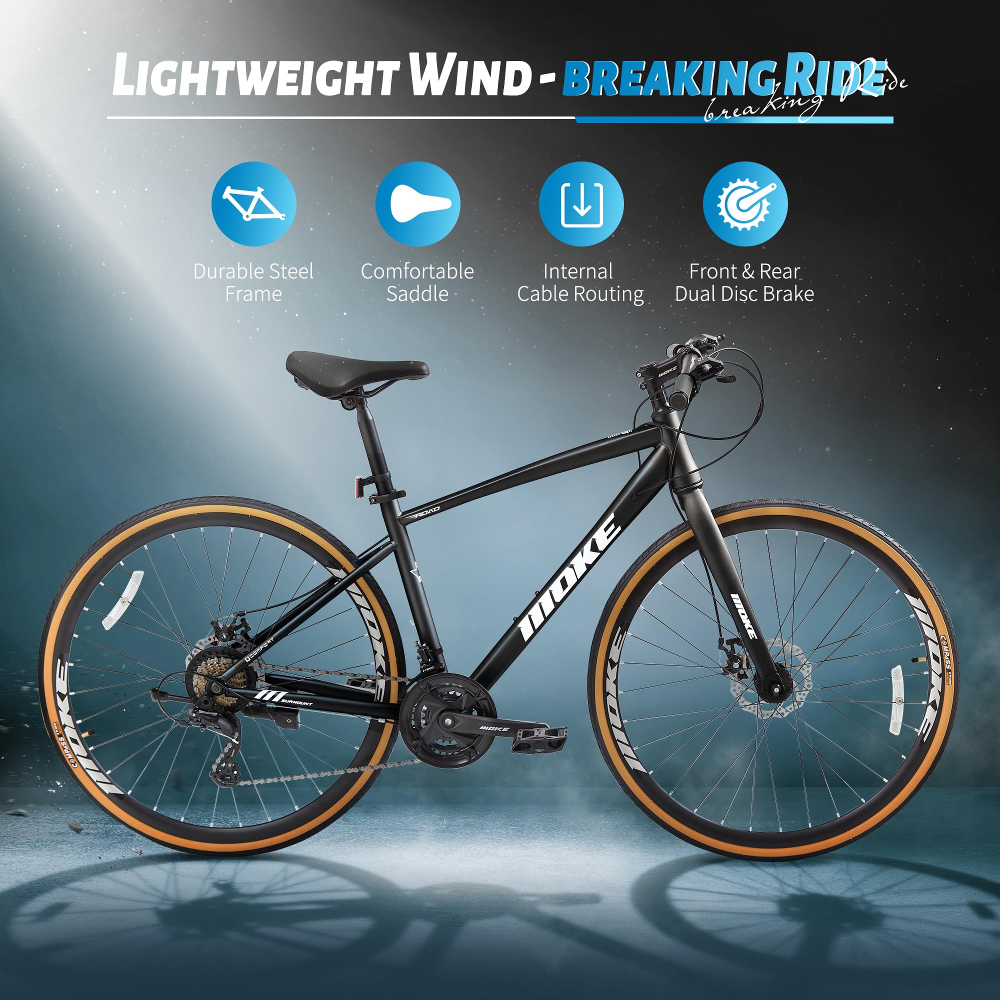 24-Speed Hybrid Bike