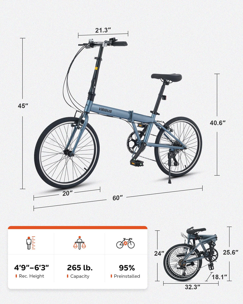 20" Folding Bike