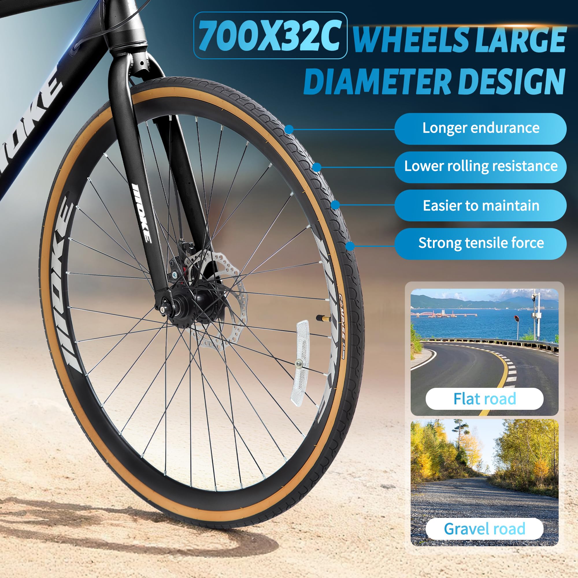 24-Speed Hybrid Bike
