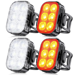USB Rechargeable Bike Light Set