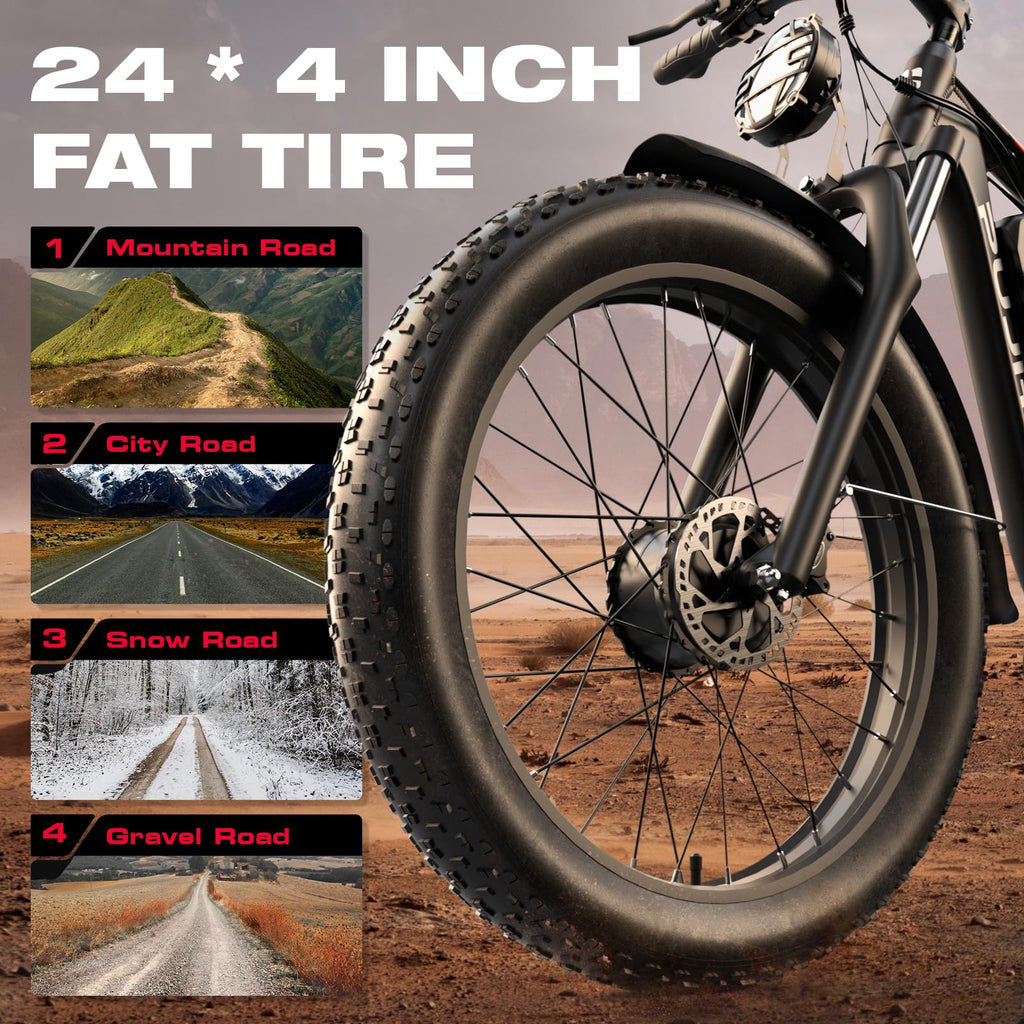 Dual Motor Fat Tire E-Bike