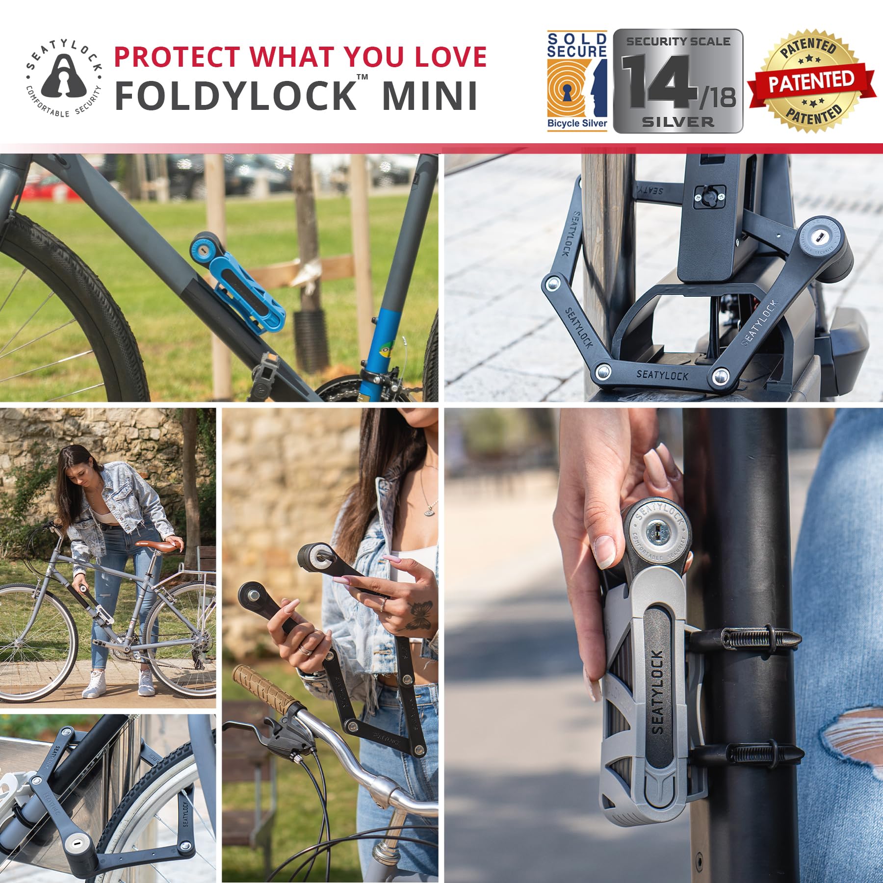 Mini Folding Bike Lock